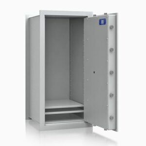 Tresor Ansicht geöffnet, RAL 7035 lichtgrau