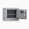 Tresor Ansicht geöffnet, RAL 9006 Weißaluminium