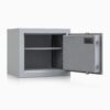 Tresor Ansicht geöffnet, RAL 9006 Weißaluminium