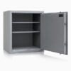 Tresor Ansicht geöffnet, RAL 9006 Weißaluminium