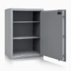 Tresor Ansicht geöffnet, RAL 9006 Weißaluminium
