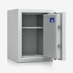 Tresor Ansicht geöffnet, RAL 7035 lichtgrau