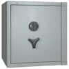 Tresor Ansicht geschlossen, Elektronisches Tastenschloss, RAL 7037 staubgrau