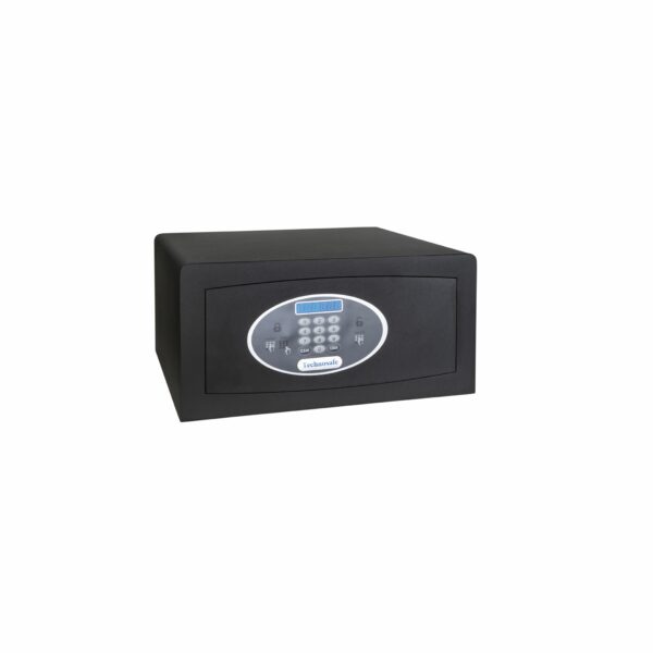 Tresor Ansicht geschlossen, Elektronisches Tastenschloss, RAL 9005 schwarz