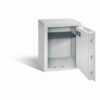 Tresor Ansicht geöffnet, RAL 7035 lichtgrau