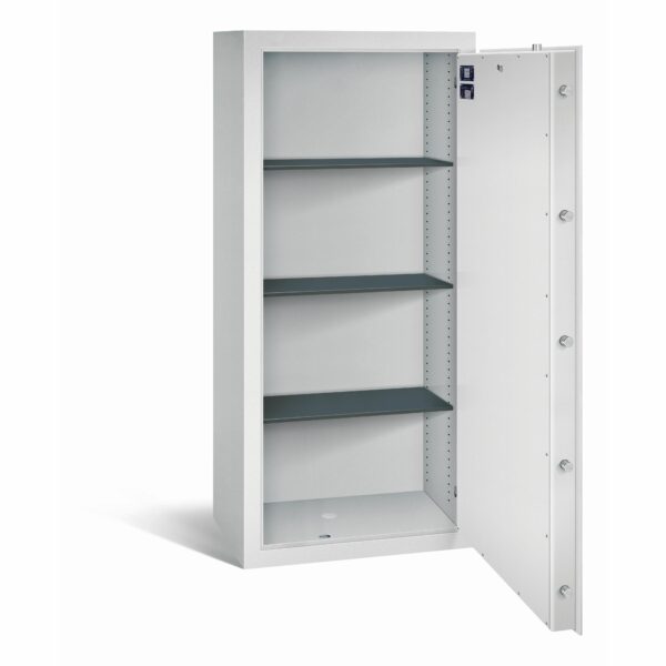 Tresor Ansicht geöffnet, RAL 7035 lichtgrau