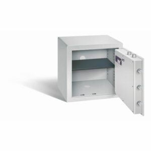 Tresor Ansicht geöffnet, RAL 7035 lichtgrau