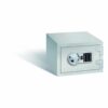 Tresor Ansicht geschlossen, Elektronisches Tastenschloss, RAL 7035 lichtgrau