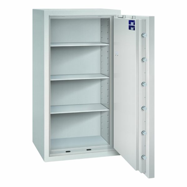 Tresor Ansicht geöffnet, RAL 7035 lichtgrau